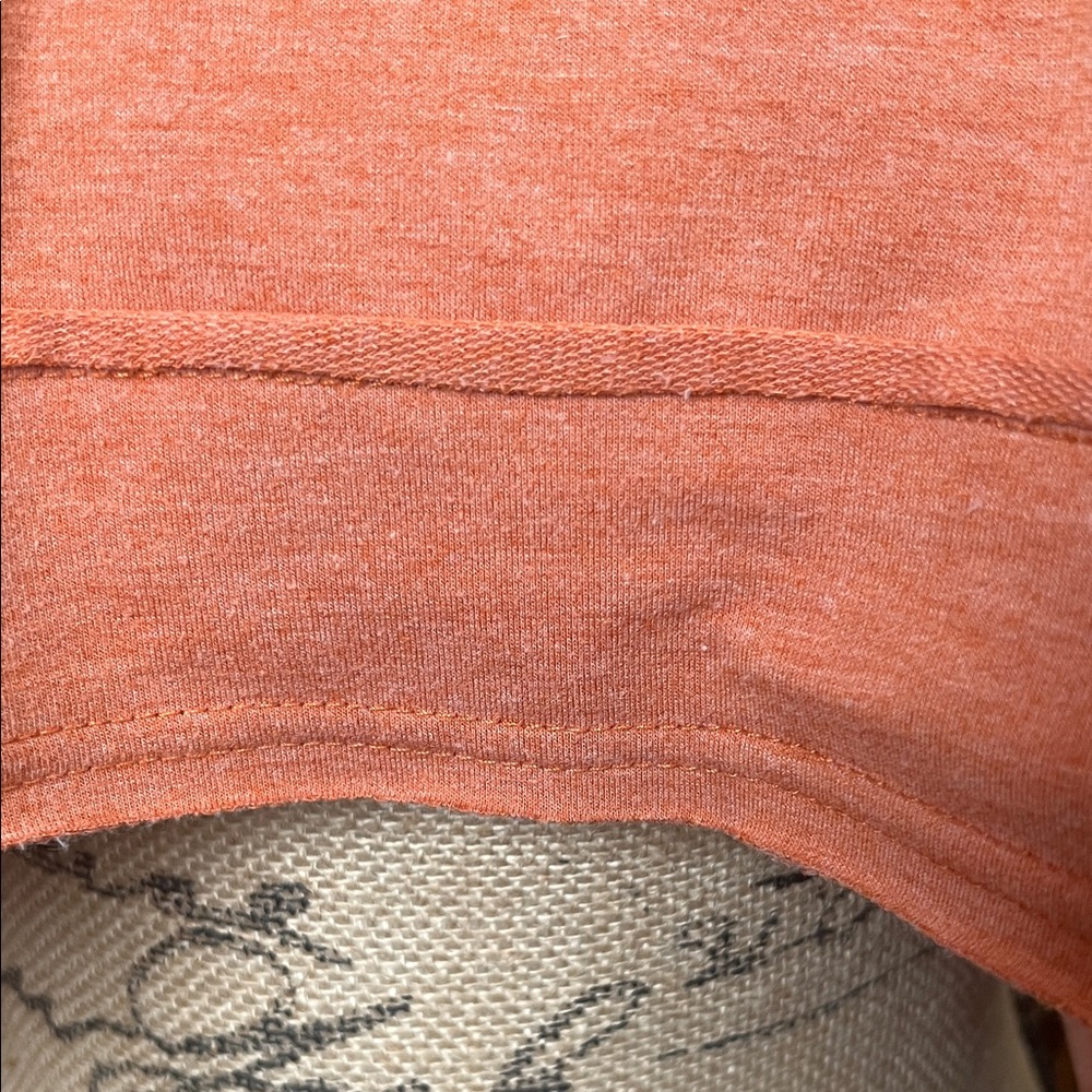 Women's Cozy Orange Crew Neck Sweater - Picture 7 of 7